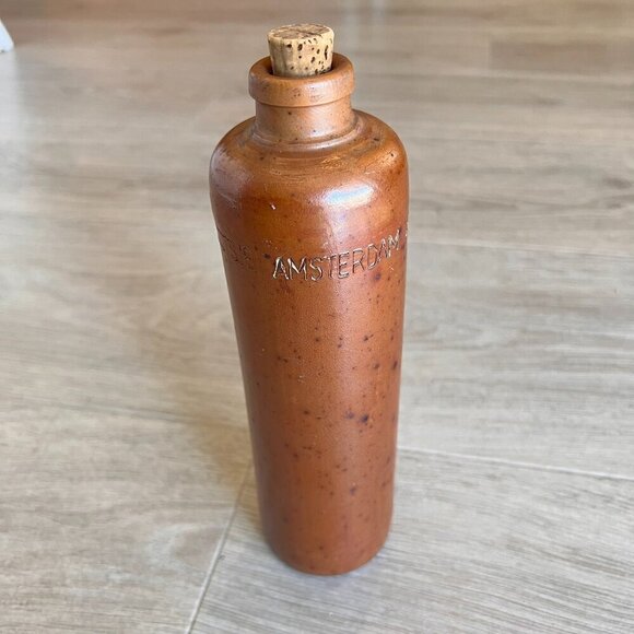 Vintage Erven Lucas Bols Amsterdam 1 Liter Stoneware Bottle Crock Heavyweight - Picture 14 of 16